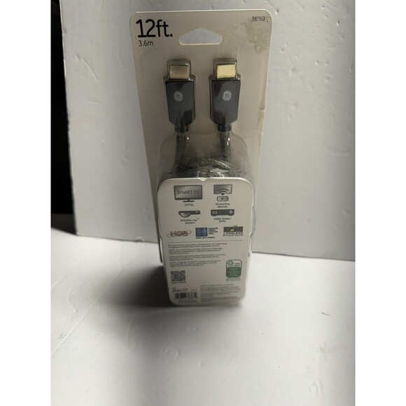 NEW! GE 38768 12ft‎ Pro Premium HDMI Optimized for 4K” - Picture 3 of 7